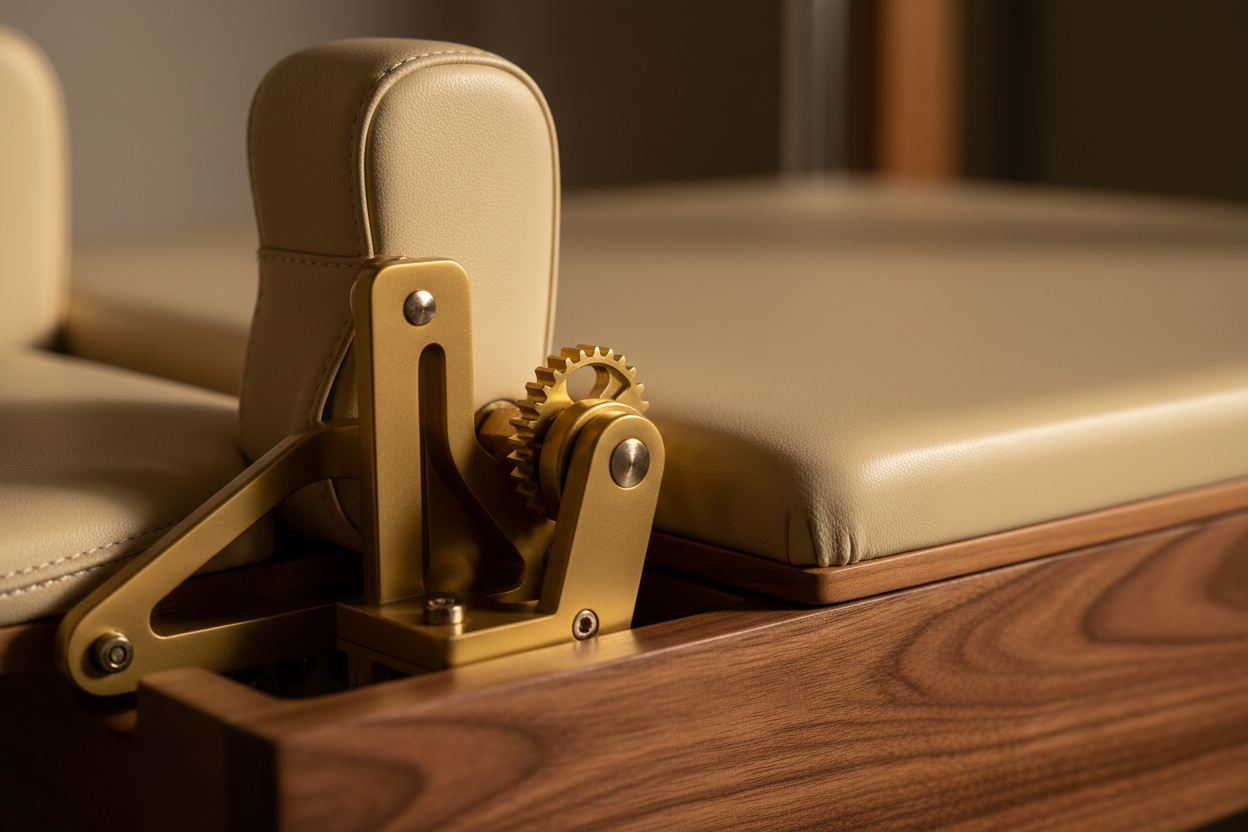 P4 Bavaria Wunda Chair – Gold Pedal Detail